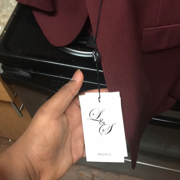 L&S France Red Suit/ Burgundy Suit - Picture 3 of 5